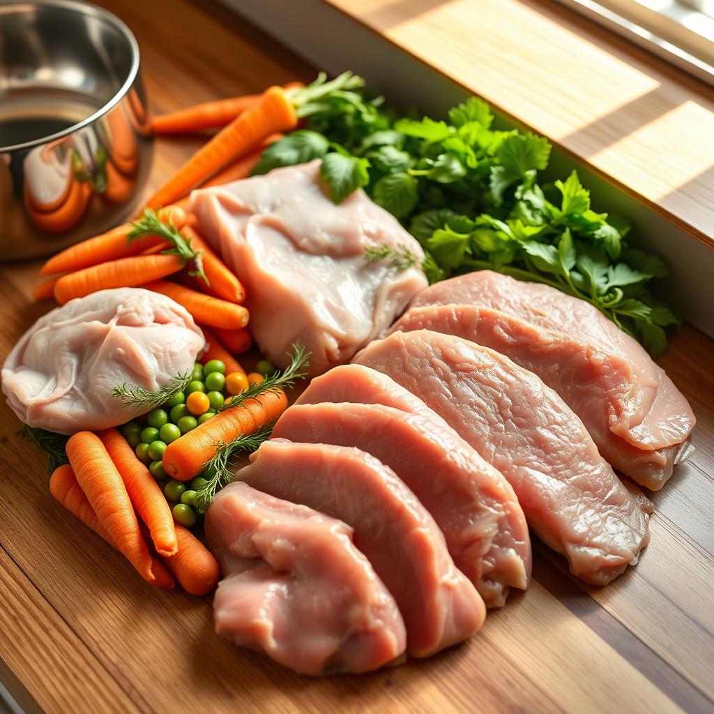 Chicken and turkey dog food recipe