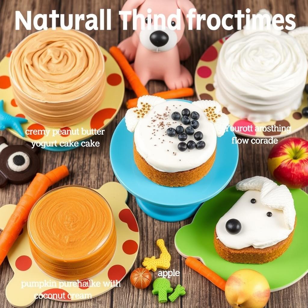 Natural frosting options for dog birthday cakes