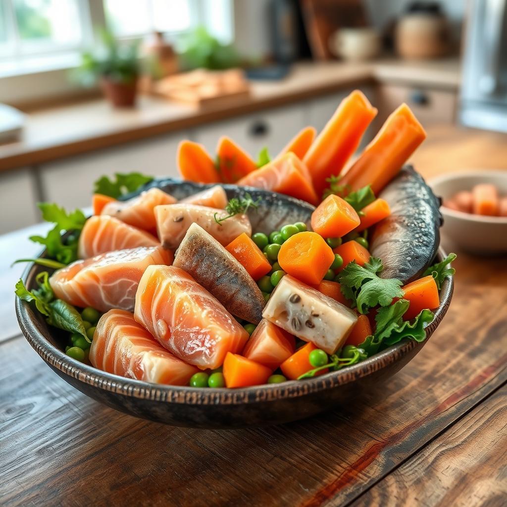 fish-based raw dog food recipe