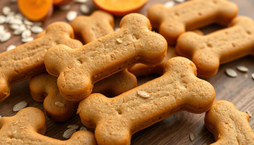 Sweet potato and oat homemade dog treats