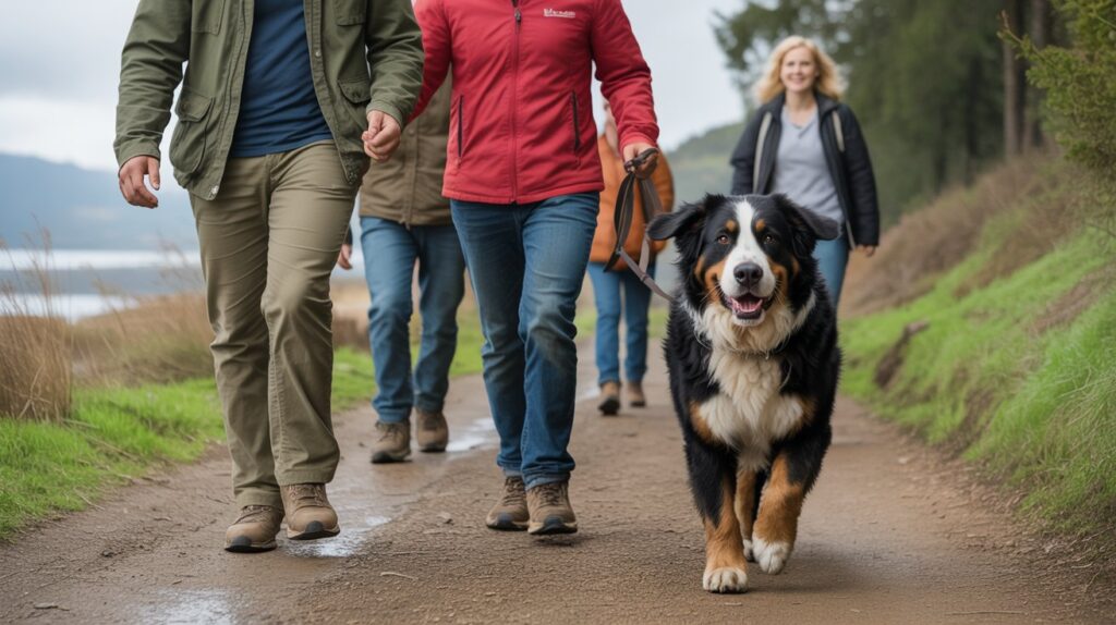 bernese mountain dog exercise
