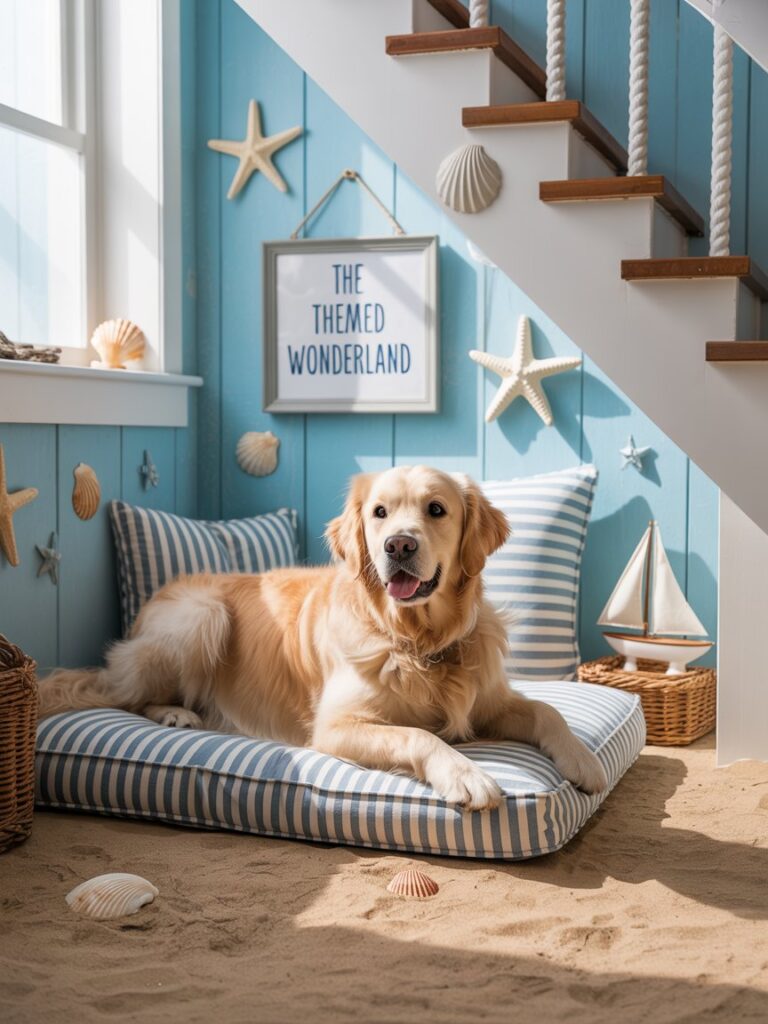 dog room ideas under stairs