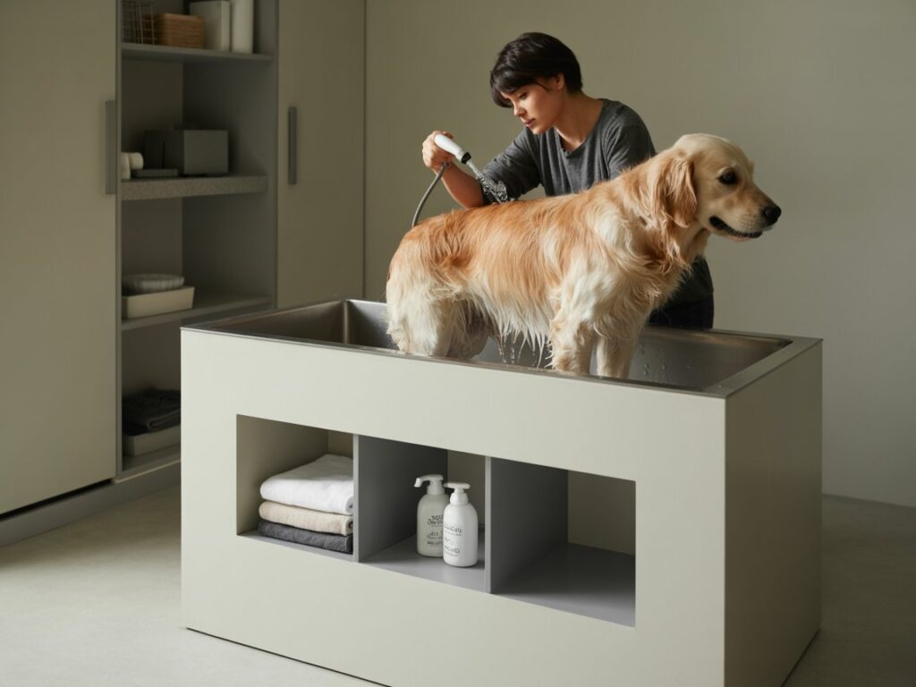 Elevated Dog Washing Station