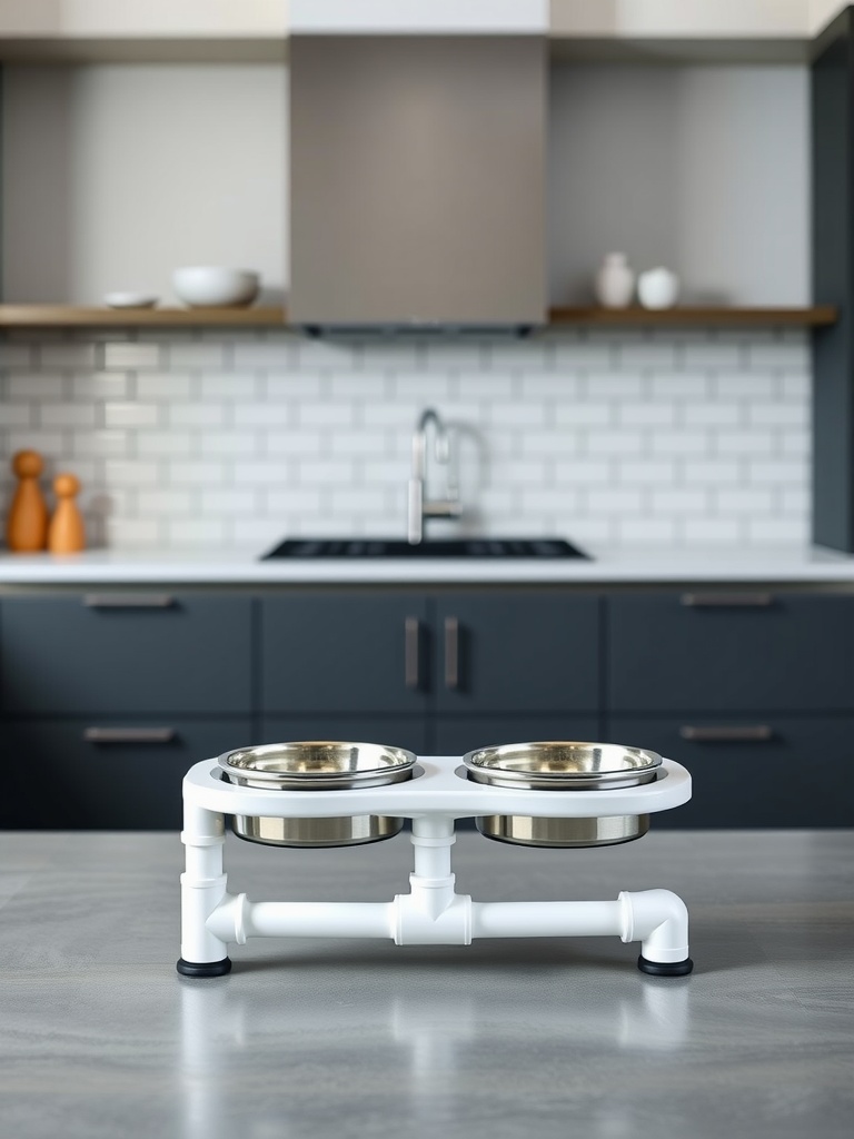 dog feeding station kitchen